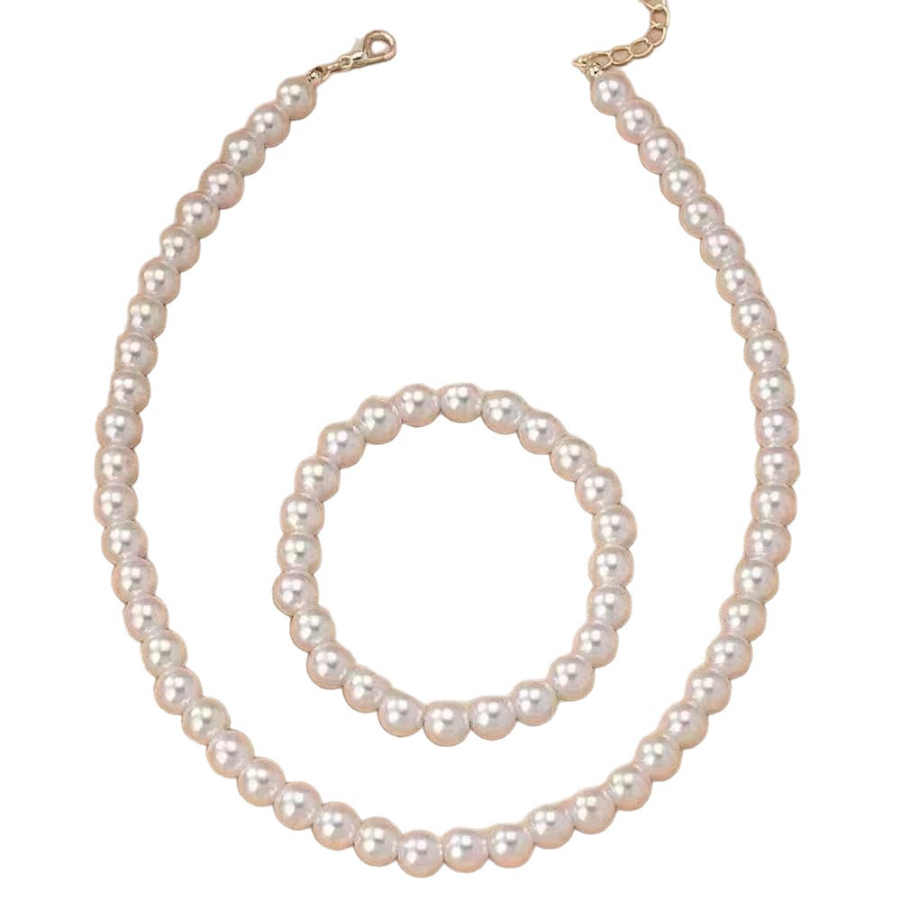 Light-luxury Fashionable Three-piece Set Necklace Bracelet And Earrings