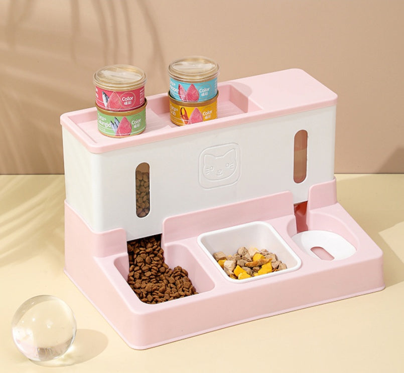 New Model Pet Cat Automatic Water Dispenser Dog Feeder Water Dispenser Combined Dog Pet Supplies