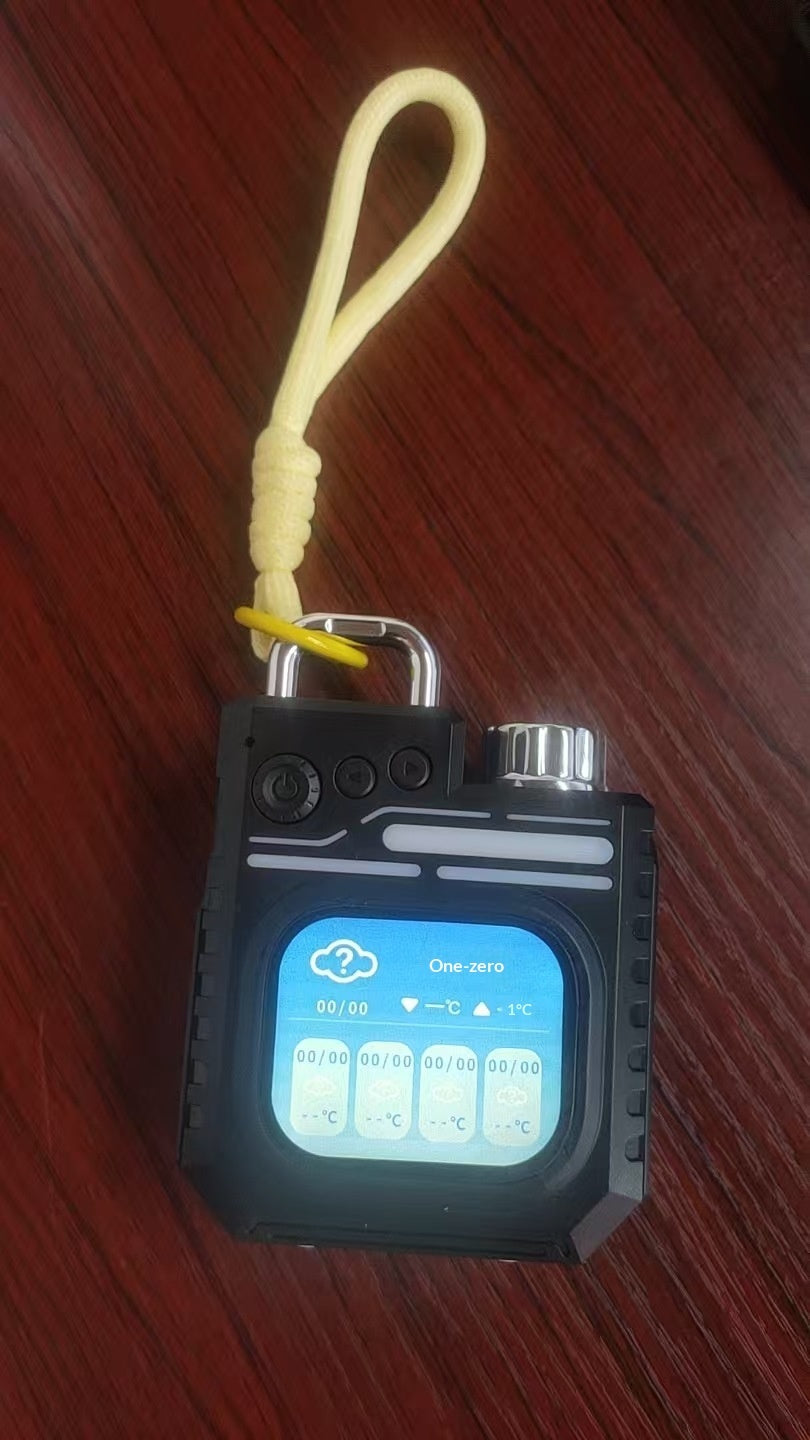 Outdoor Portable Subwoofer Multi-function Color Screen Weather Clock Gift Smart Speaker