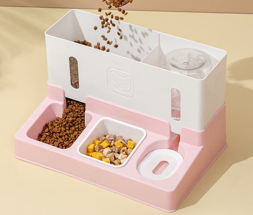 New Model Pet Cat Automatic Water Dispenser Dog Feeder Water Dispenser Combined Dog Pet Supplies