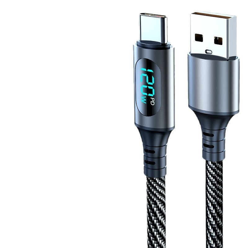PD Smart Digital Display 3-in-1 Super-Fast Charging Data Cable