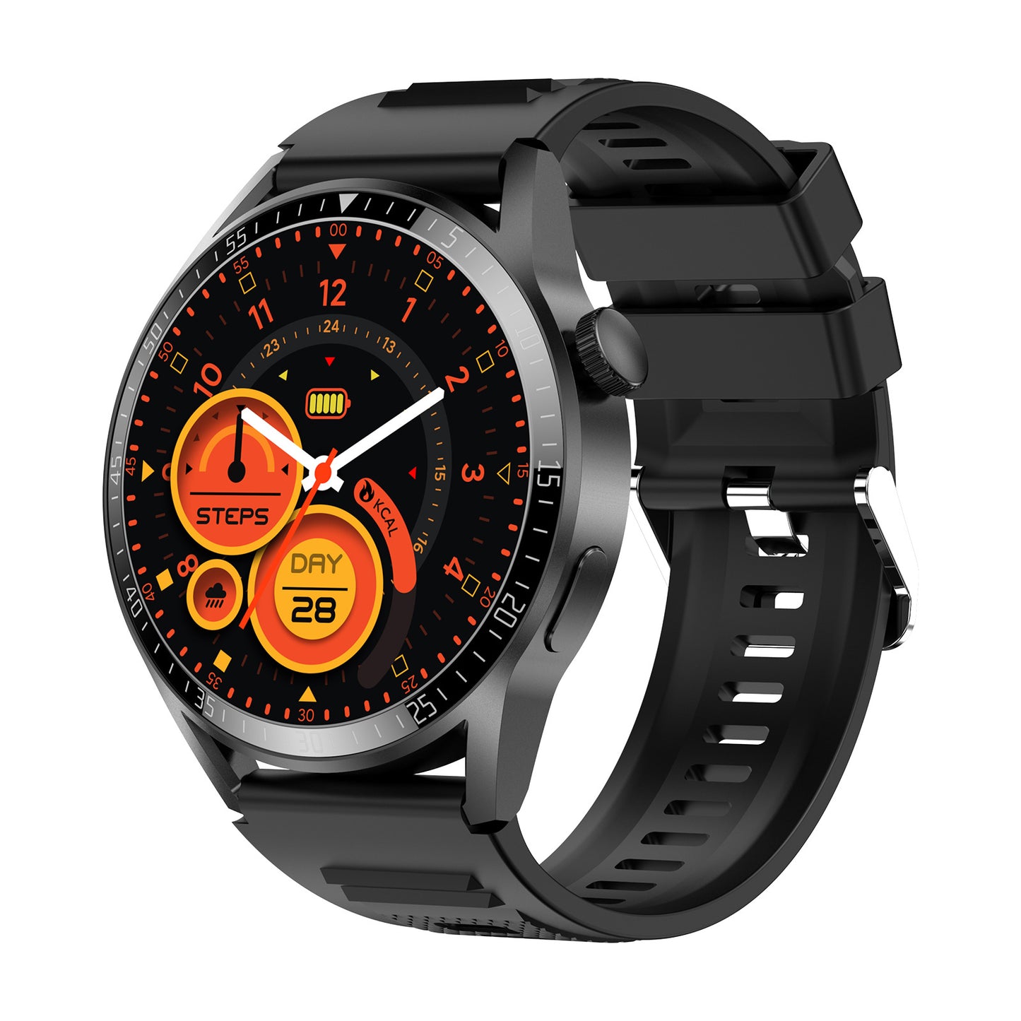 Smart Watch Round Bluetooth Call Outdoor Sports Multi-function Heart Rate Health