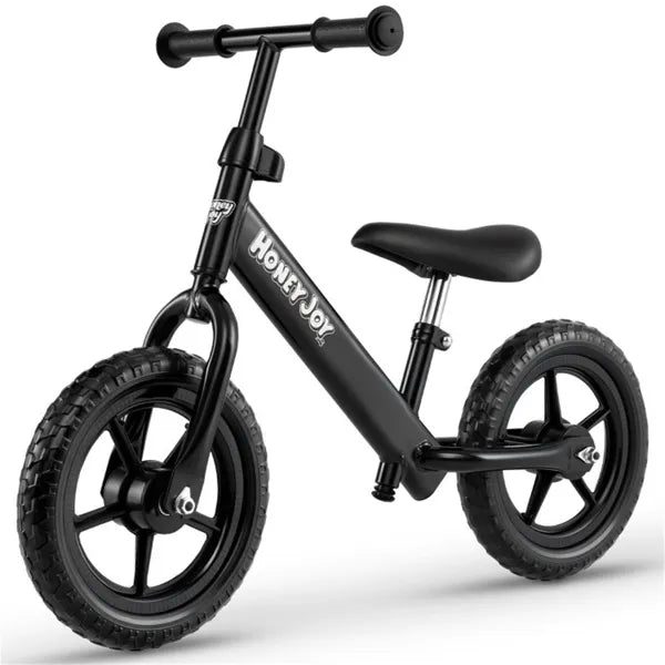 Toddler Balance Bike For 2-5 Years - Adjustable Height, 6.3LBS Lightweight & 11" Foam Tires-Black