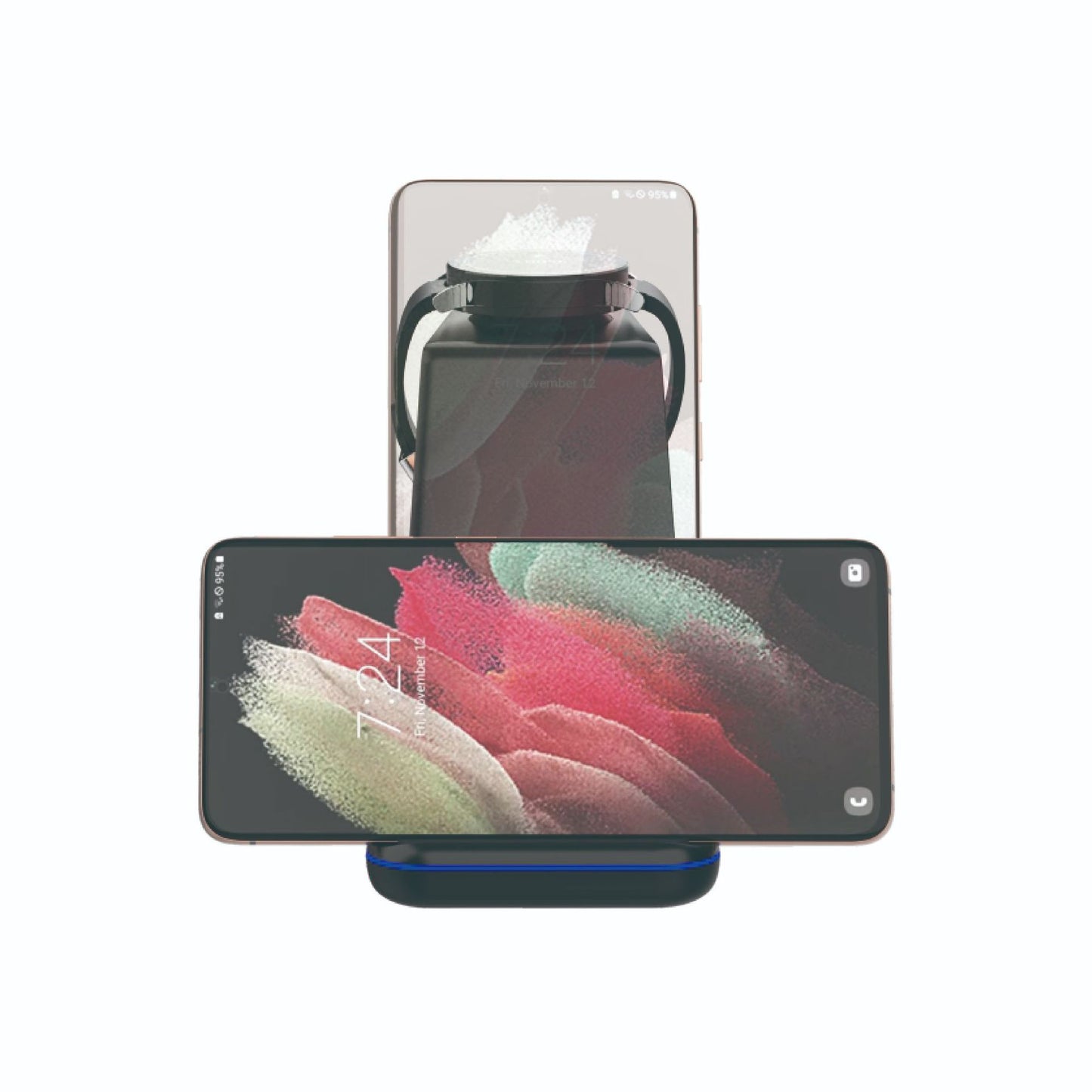 3-in-1 Wireless Charger 15W Fast Charging Multifunctional Stand