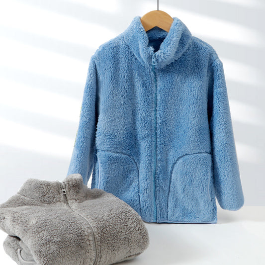 Thick Fleece-lined Cotton-padded Coat For Parents And Kids