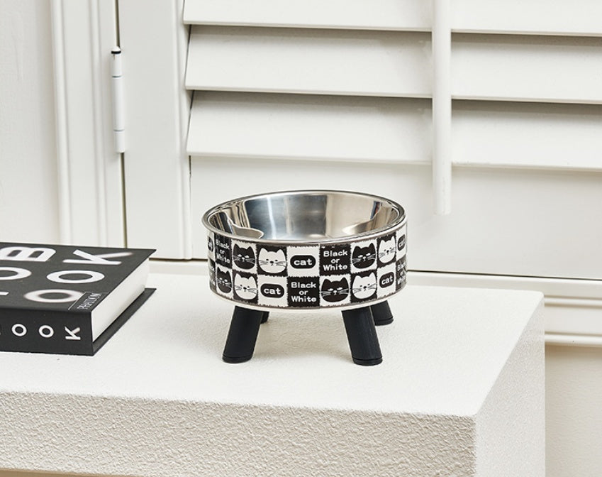 New Product Pet Stainless Steel Feeding Bowl With Neck Protection, High-legged, Anti-slip And Anti-tip Pet Bowl