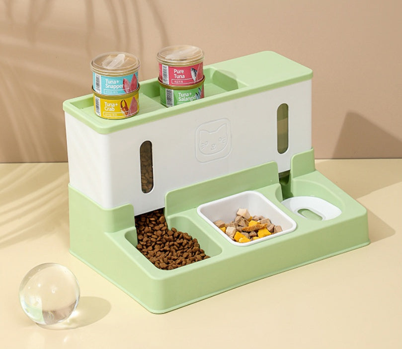 New Model Pet Cat Automatic Water Dispenser Dog Feeder Water Dispenser Combined Dog Pet Supplies