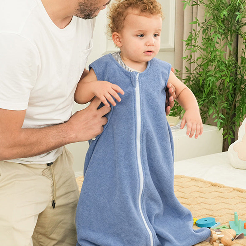 Fleece Autumn Newborn Baby Anti-Kick Warm Sleeping Bag