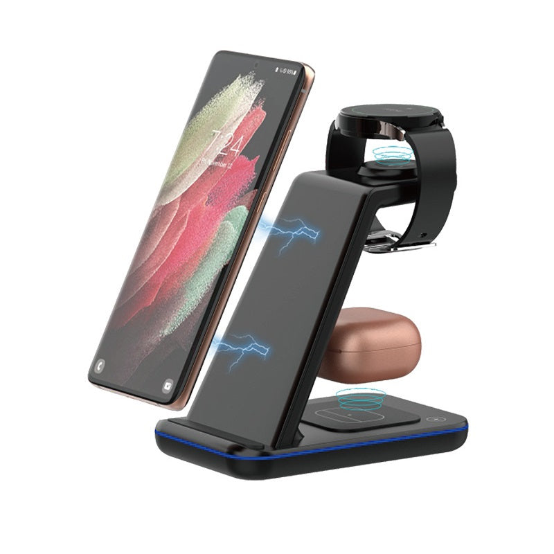 3-in-1 Wireless Charger 15W Fast Charging Multifunctional Stand