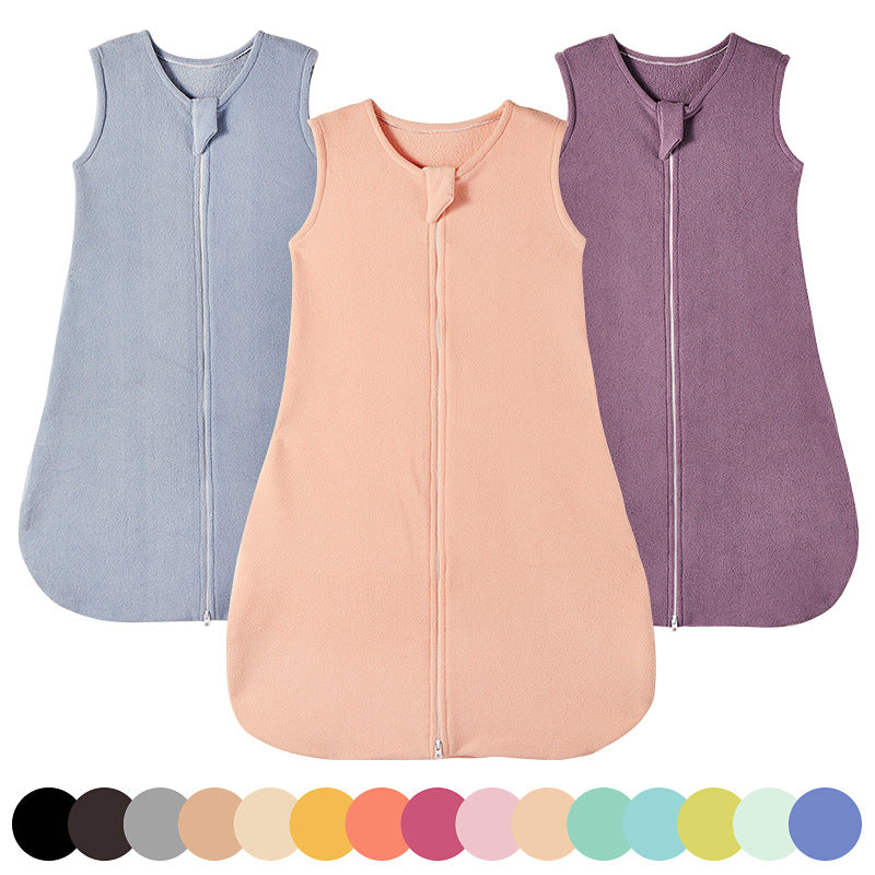 Fleece Autumn Newborn Baby Anti-Kick Warm Sleeping Bag