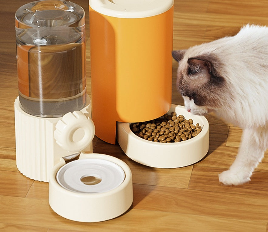 Cat Water Dispenser, Cat Food Automatic Feeder, Pet Dog Drinking Bowl