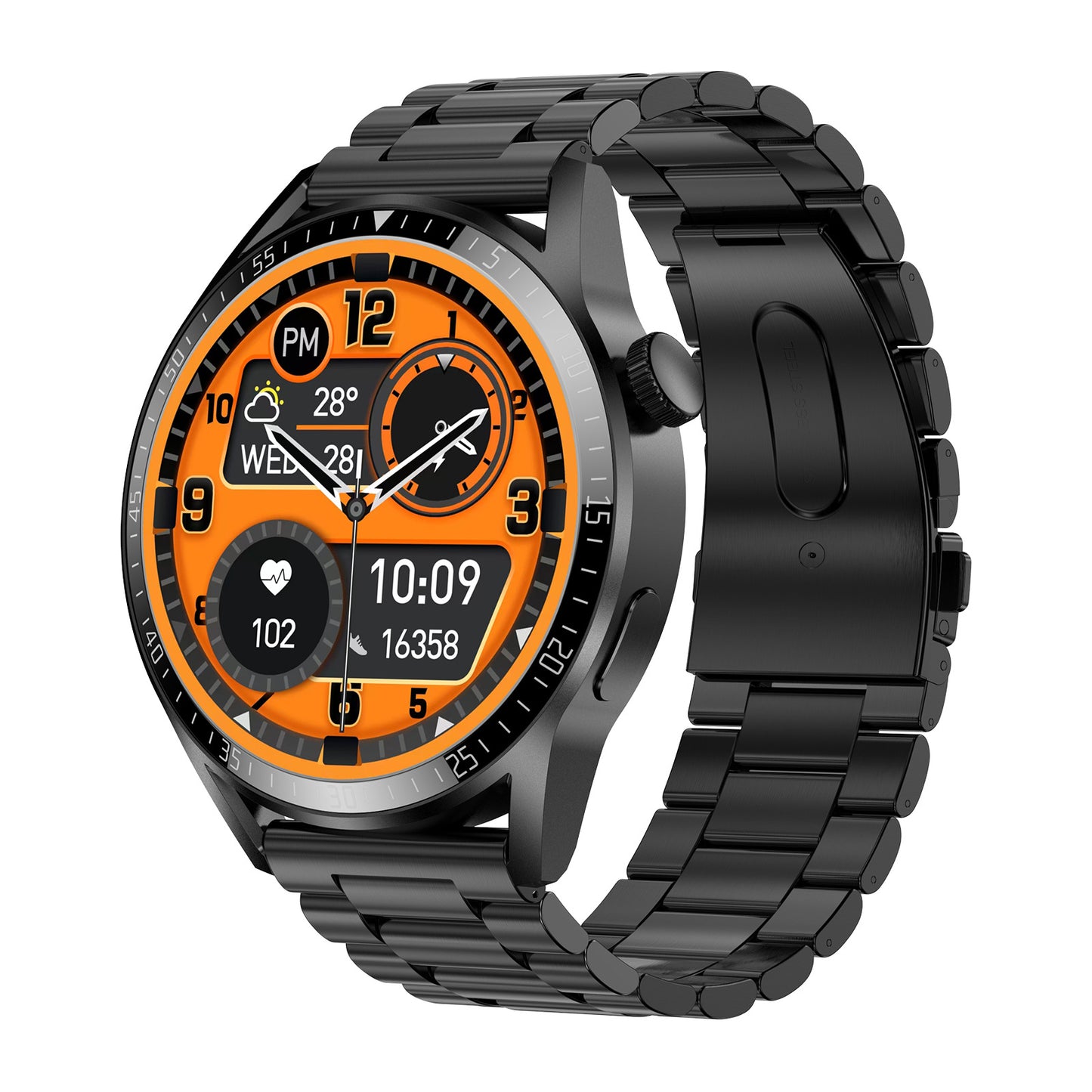 Smart Watch Round Bluetooth Call Outdoor Sports Multi-function Heart Rate Health