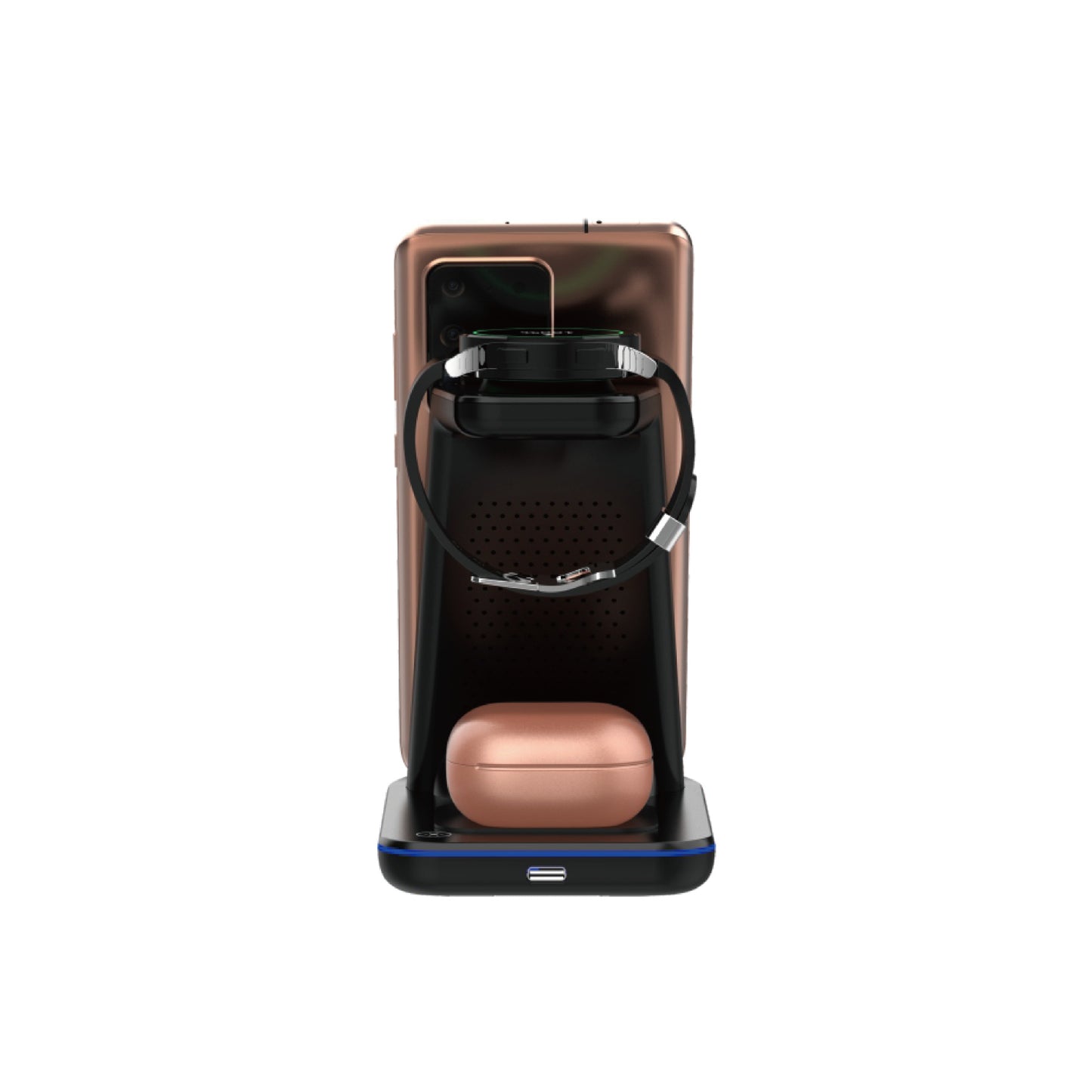 3-in-1 Wireless Charger 15W Fast Charging Multifunctional Stand